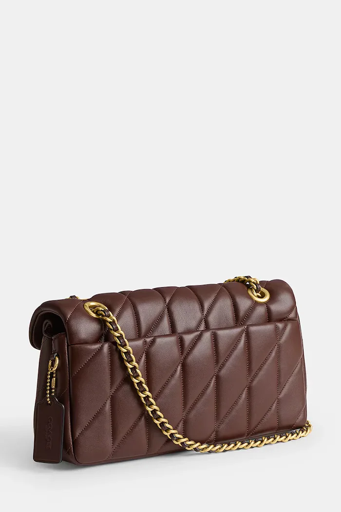 Coach Кожена чанта Tabby Shoulder Bag 26 With Pillow Quilting в кафяво