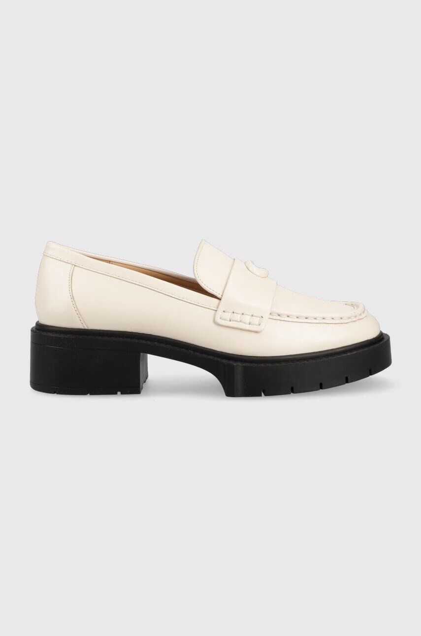 Coach Кожени мокасини Cb990 Leah Loafer