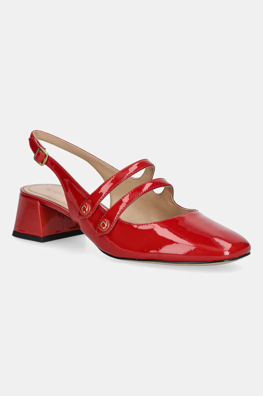 Coach Кожени обувки с дебел ток Winley Slingback Mary Jane