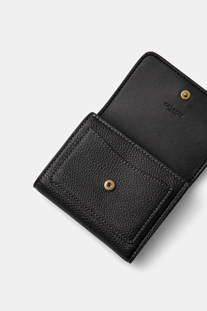 Coach портфейл дамски от кожа черен CAO13