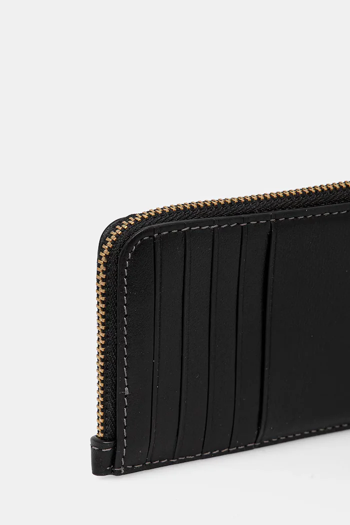 Coach Портфейл дамски от кожа черен CZ112