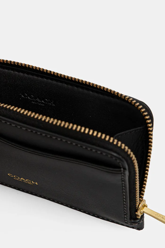 Coach Портфейл дамски от кожа черен CZ112