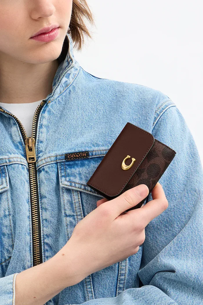 Coach Портмоне в кафяво CAN48