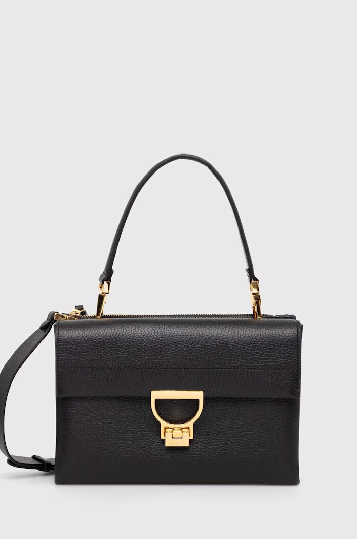 COCCINELLE чанта crossbody дамска от кожа ARLETTIS черна E1 MD5 12 08 01
