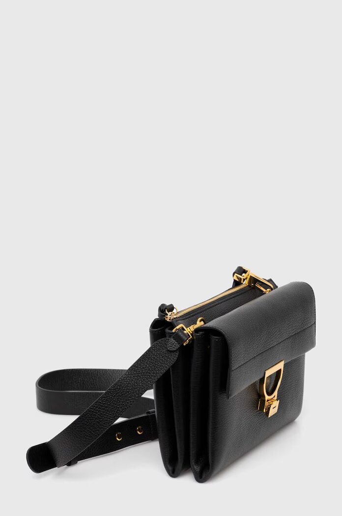 COCCINELLE чанта crossbody дамска от кожа ARLETTIS черна E1 MD5 12 08 01