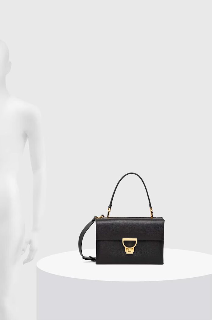 COCCINELLE чанта crossbody дамска от кожа ARLETTIS черна E1 MD5 12 08 01