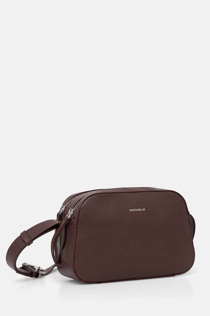 COCCINELLE чанта crossbody дамска от кожа бордо E1 VGF 15 01 01