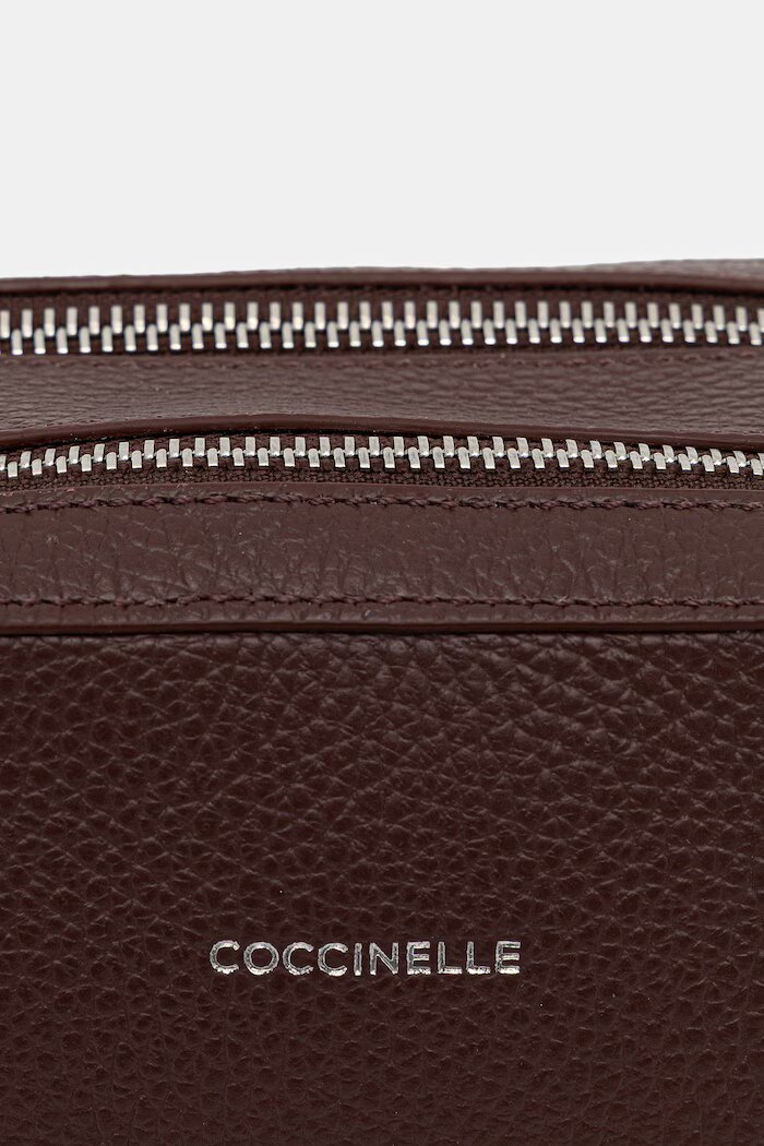 COCCINELLE чанта crossbody дамска от кожа бордо E1 VGF 15 01 01