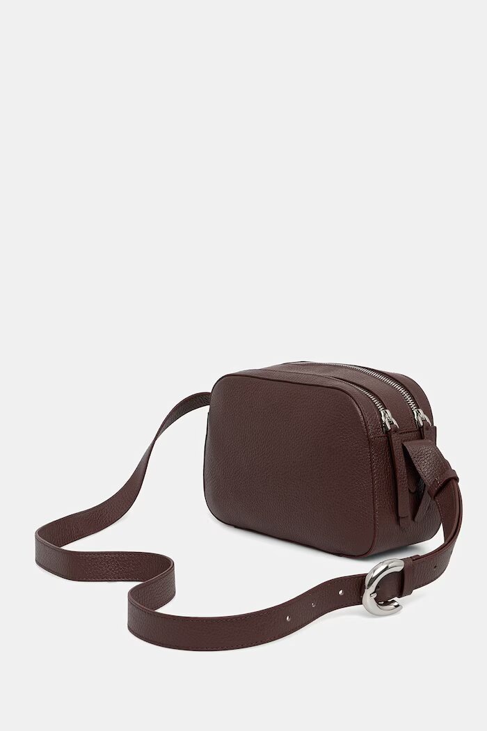 COCCINELLE чанта crossbody дамска от кожа бордо E1 VGF 15 01 01