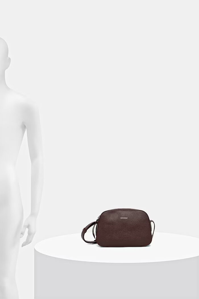 COCCINELLE чанта crossbody дамска от кожа бордо E1 VGF 15 01 01