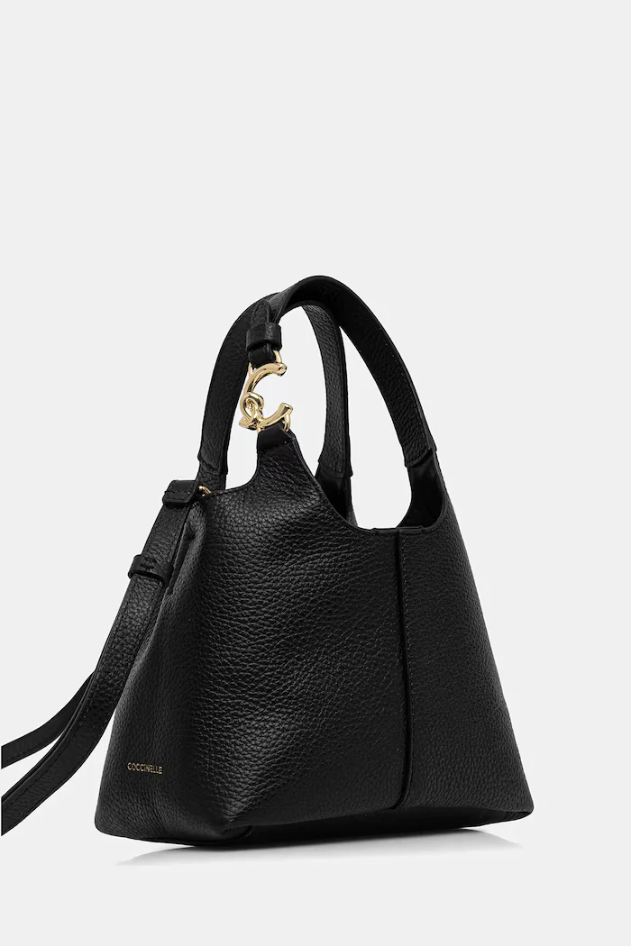 COCCINELLE чанта crossbody дамска от кожа черна E1 SHA 58 01 01