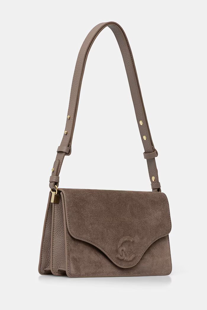 COCCINELLE чанта crossbody дамска от кожа кафява E1 VJG 12 02 01