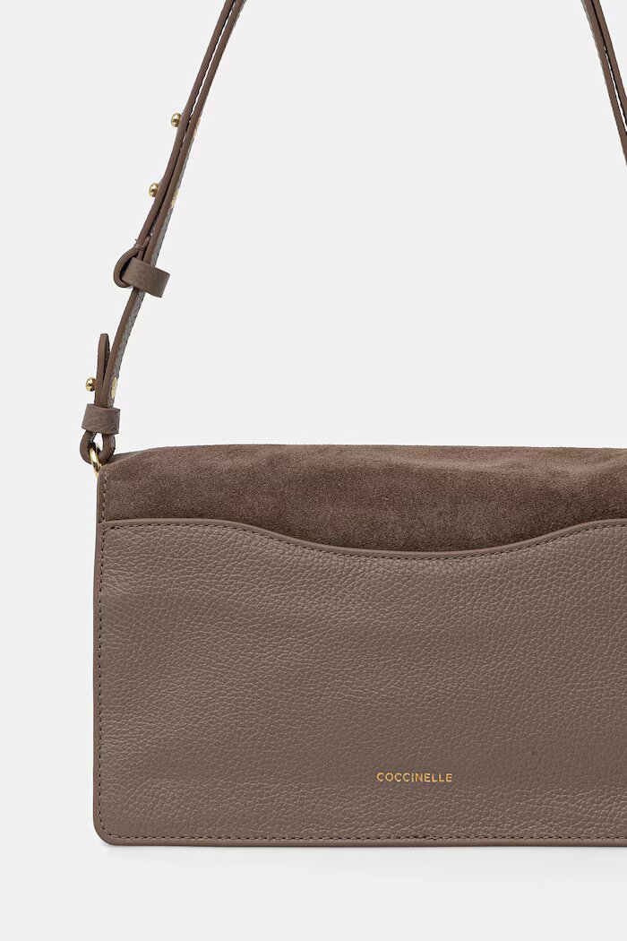 COCCINELLE чанта crossbody дамска от кожа кафява E1 VJG 12 02 01