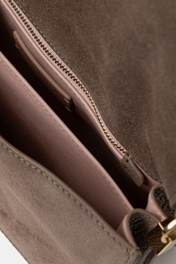 COCCINELLE чанта crossbody дамска от кожа кафява E1 VJG 12 02 01