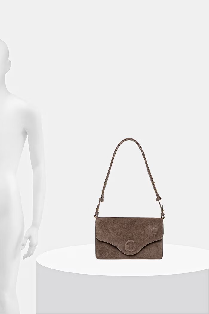 COCCINELLE чанта crossbody дамска от кожа кафява E1 VJG 12 02 01