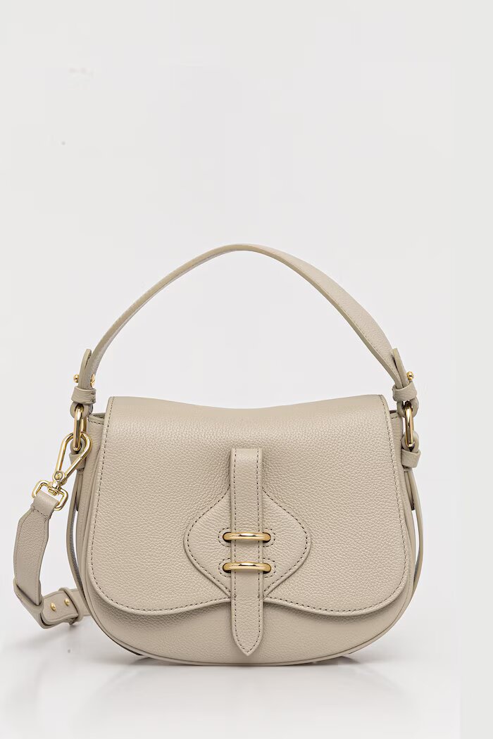 COCCINELLE чанта crossbody дамска от кожа MAVERY бежова E1 U7F 18 02 01