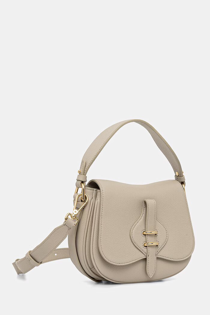 COCCINELLE чанта crossbody дамска от кожа MAVERY бежова E1 U7F 18 02 01