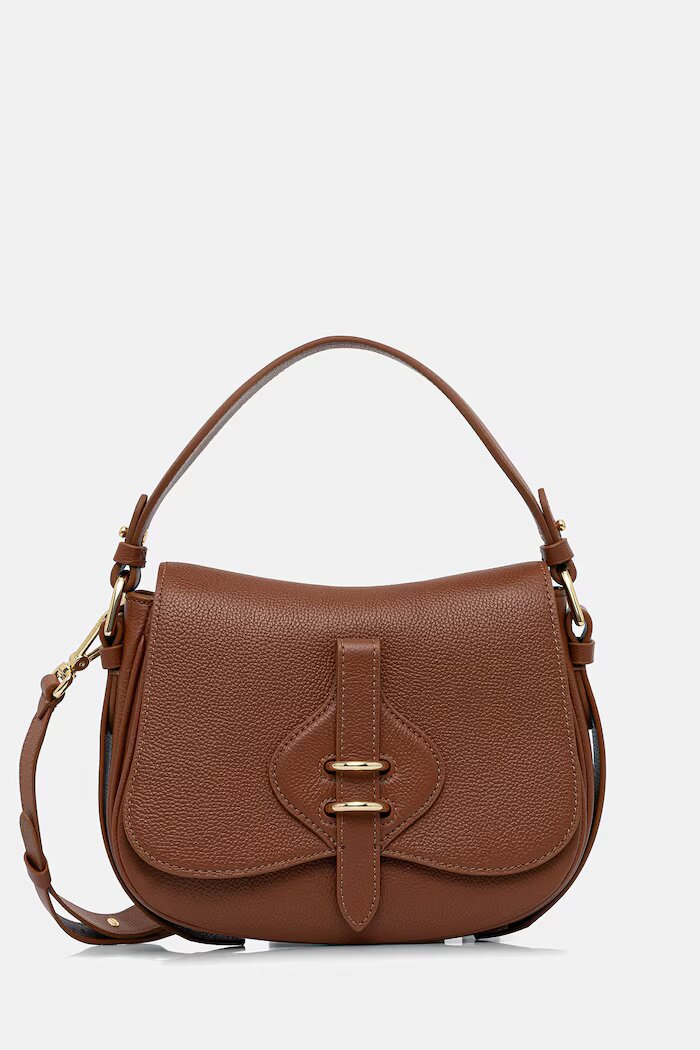 COCCINELLE чанта crossbody дамска от кожа MAVERY кафява E1 U7F 18 02 01