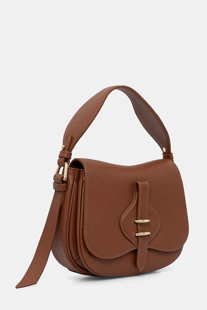 COCCINELLE чанта crossbody дамска от кожа MAVERY кафява E1 U7F 18 02 01