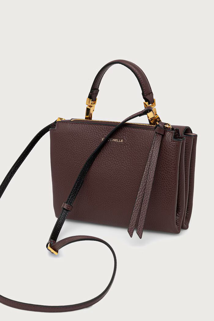 COCCINELLE чанта crossbody дамска от кожа виолетова E1 MD5 55 B7 01