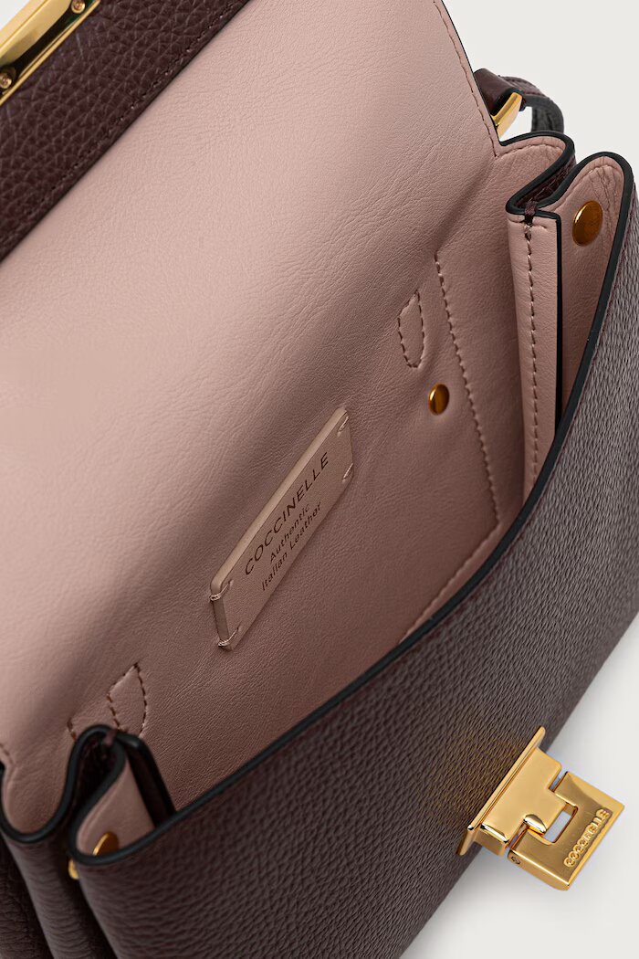 COCCINELLE чанта crossbody дамска от кожа виолетова E1 MD5 55 B7 01