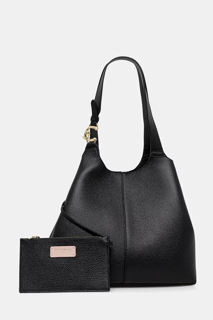 COCCINELLE чанта дамска от кожа черна E1 SHA 11 01 01
