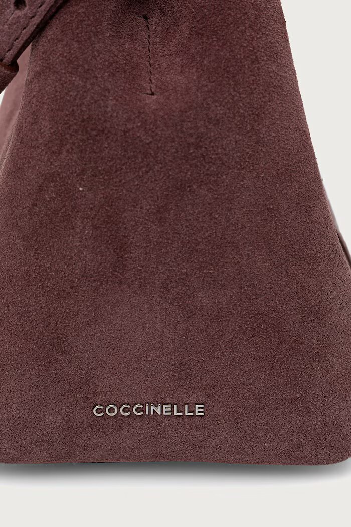 COCCINELLE чанта дамска от велур бордо E1.THE.58.01.01