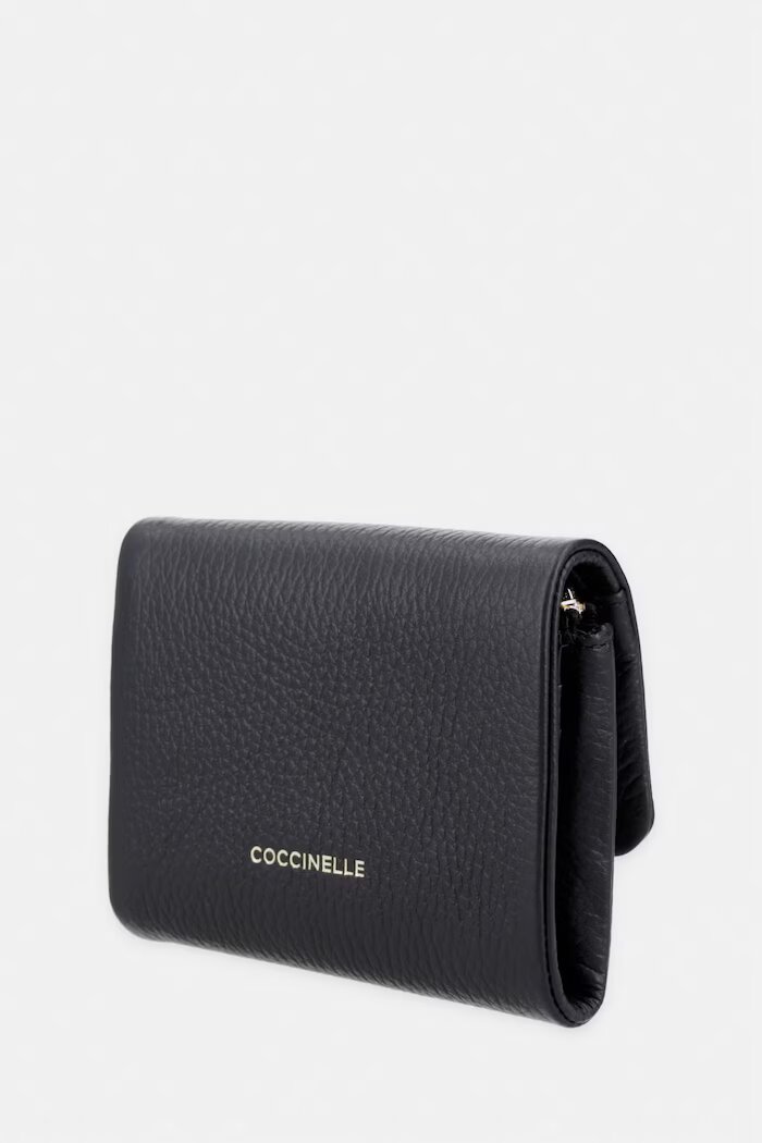 COCCINELLE портфейл дамски от кожа черен E2 TBM 11 G0 01