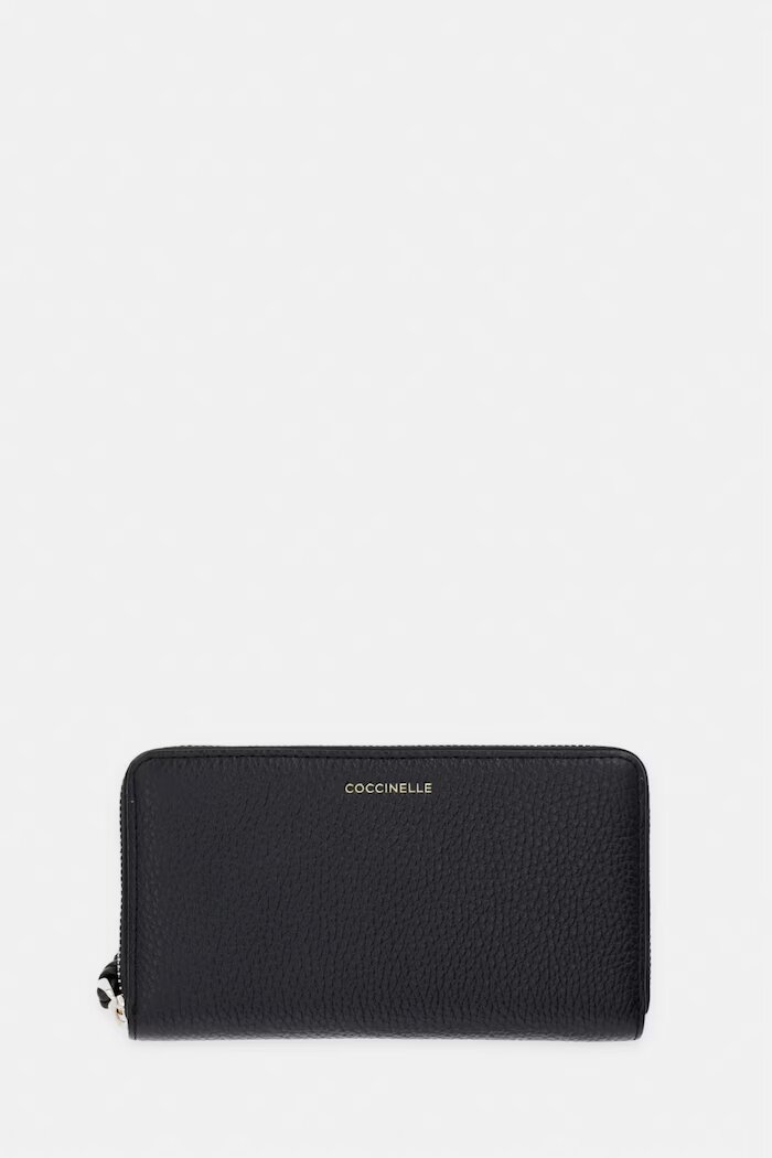 COCCINELLE портфейл дамски от кожа черен E2 VKP 11 32 01