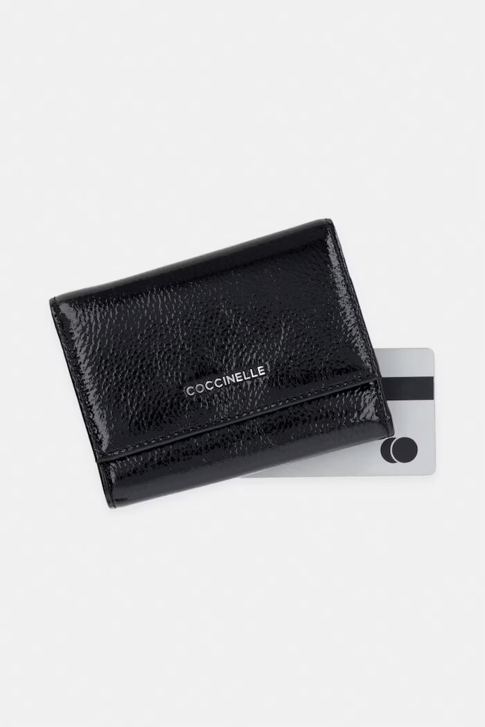 COCCINELLE портфейл дамски от кожа черен E2 VW1 11 F0 01