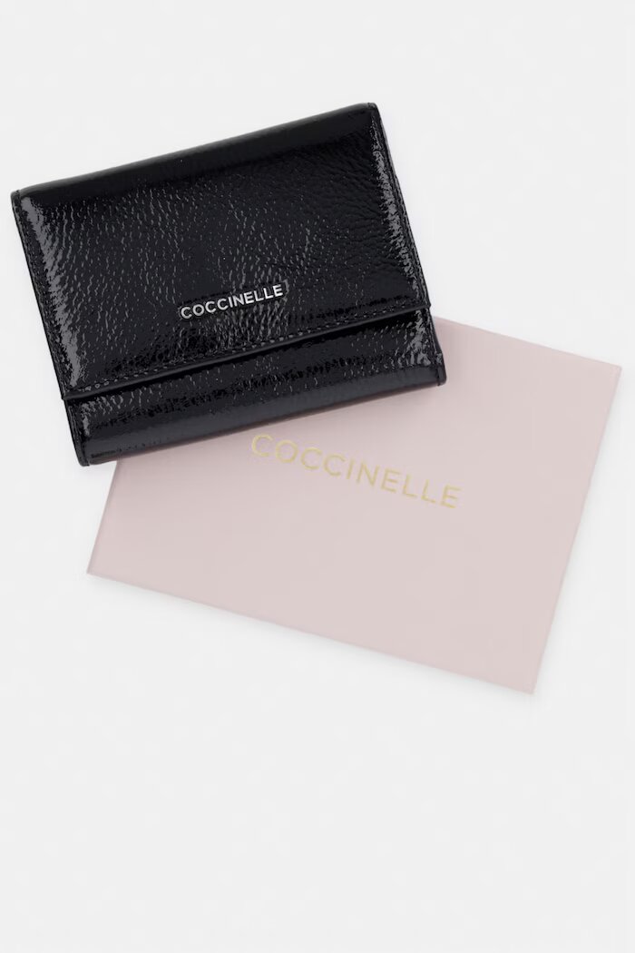 COCCINELLE портфейл дамски от кожа черен E2 VW1 11 F0 01