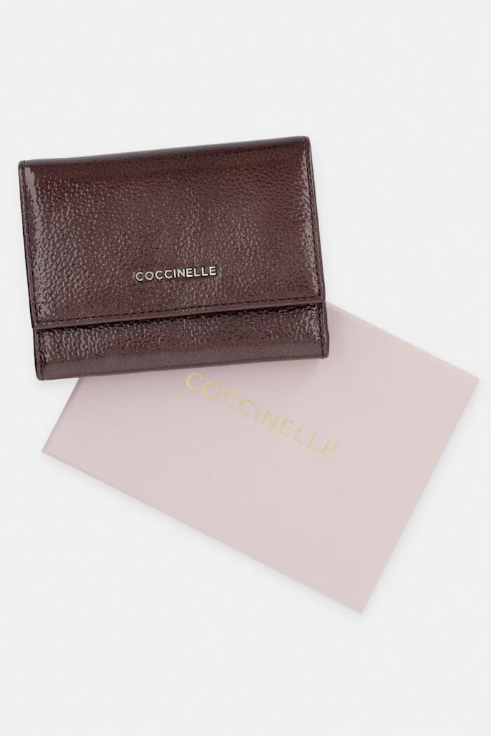 COCCINELLE портфейл дамски от кожа кафяв E2 VW1 11 F0 01