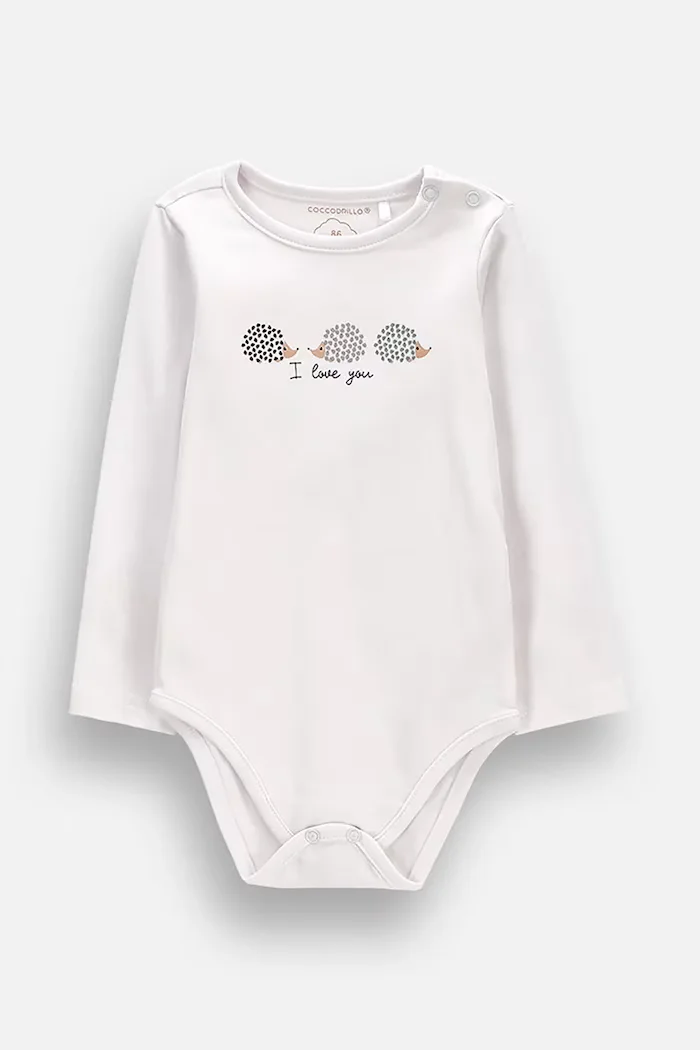 Coccodrillo боди за бебе от памук бяло FRIENDS FOREVER BOY NEWBORN