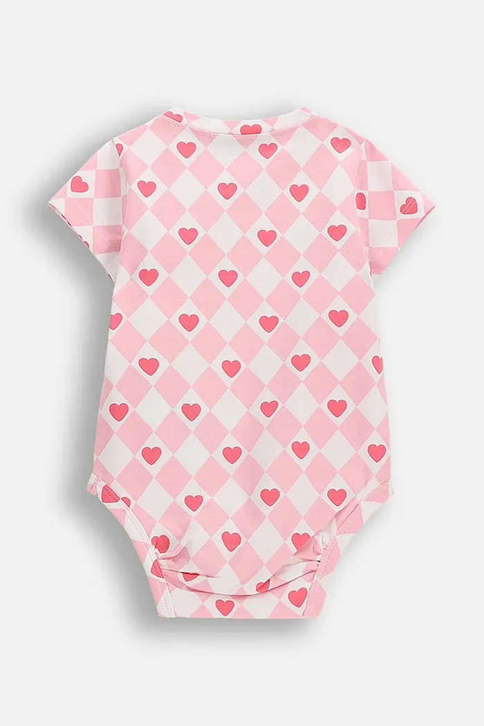 Coccodrillo боди за бебе от памук розово QUIRKY SEA CIRCUS GIRL NEWBORN