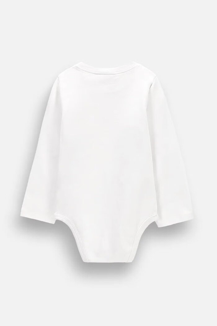 Coccodrillo боди за бебе от памук с еластан бяло MAGIC AND LOVE GIRL NEWBORN
