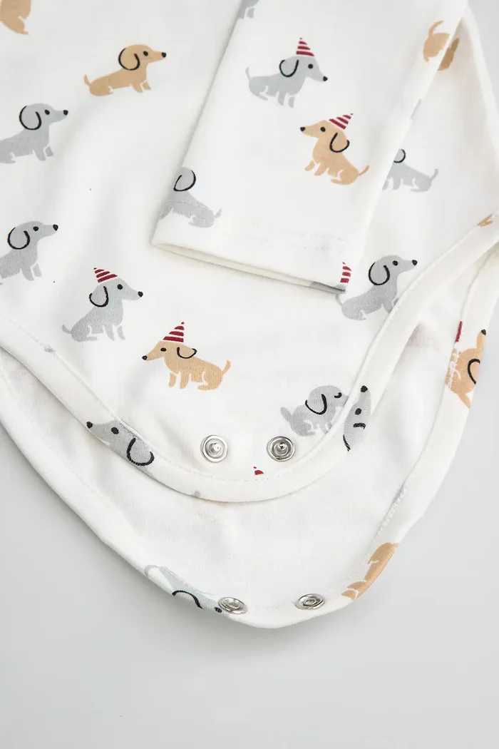 Coccodrillo боди за деца от памук бежово SMALL WONDER UNISEX NEWBORN