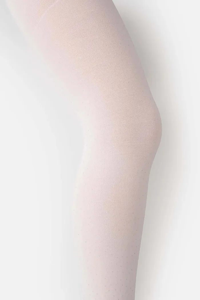 Coccodrillo чорапогащник за деца бял TIGHT MICROFIBRE COLORFUL