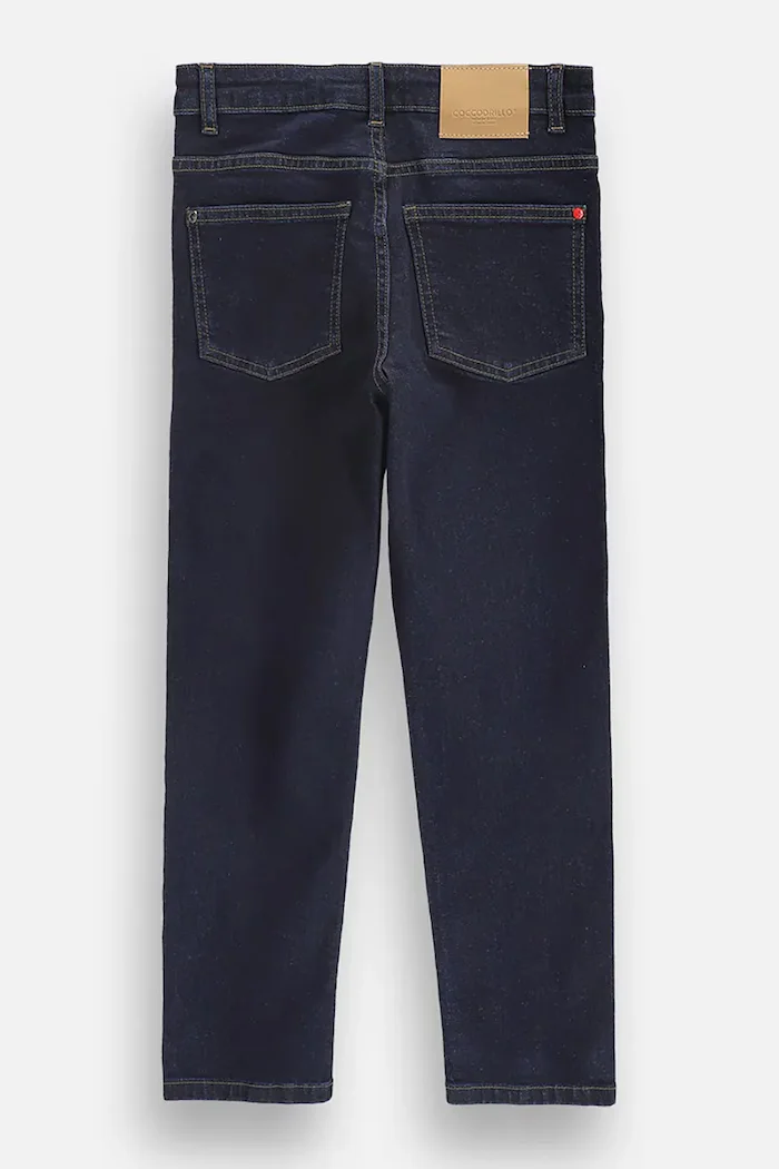 Coccodrillo дънки straight за деца тъмносини COLLECTION JEANS BOY