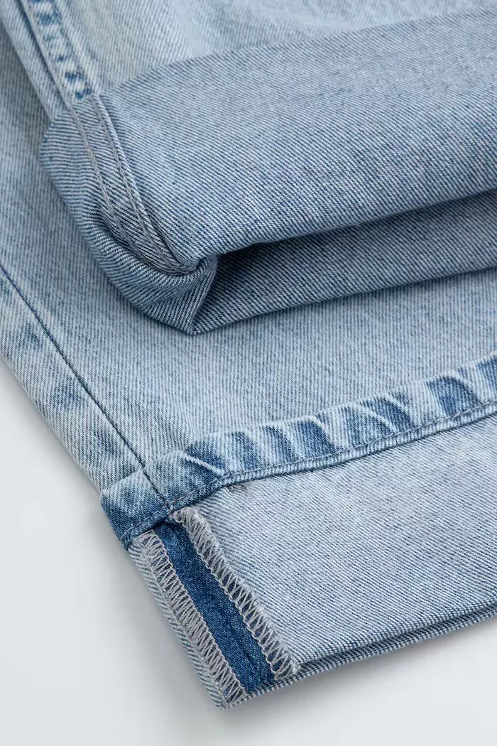 Coccodrillo дънки wide leg за деца сини COLLECTION JEANS GIRL