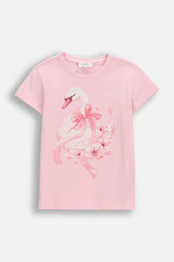 Coccodrillo Детска тениска в розово EVERYDAY GIRL