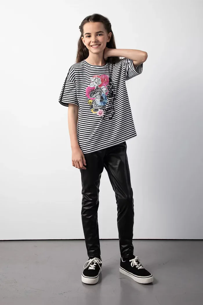 Coccodrillo Детски клин в черно с изчистен дизайн CRAFT PUNK GIRL JUNIOR