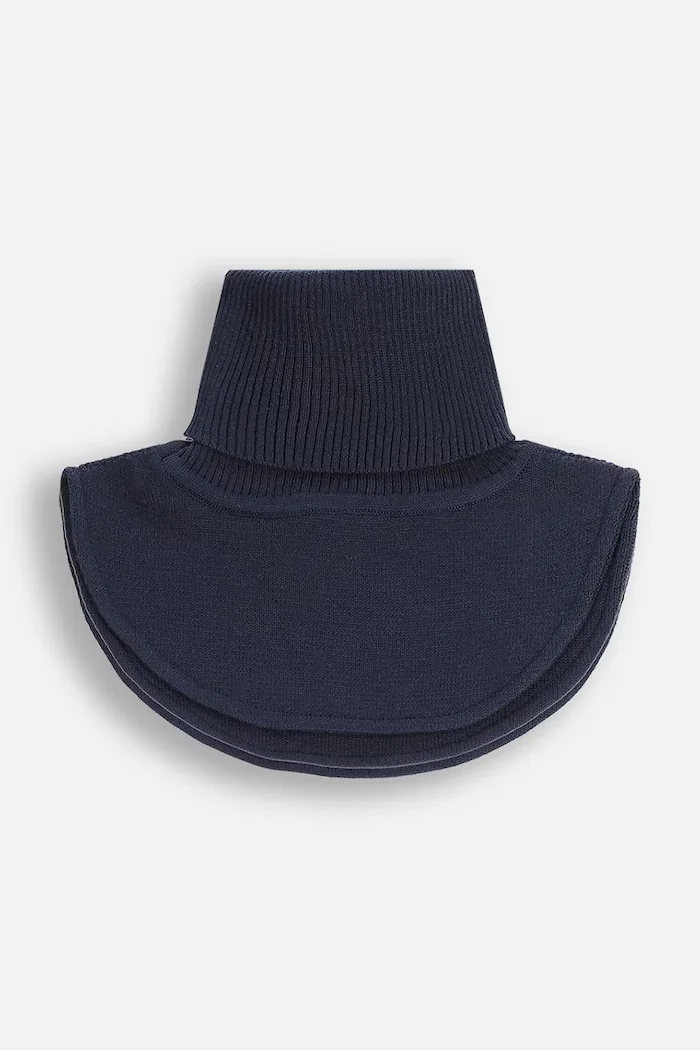 Coccodrillo Детски кръгъл шал в тъмносиньо с изчистен дизайн BASIC ACCESSORIES