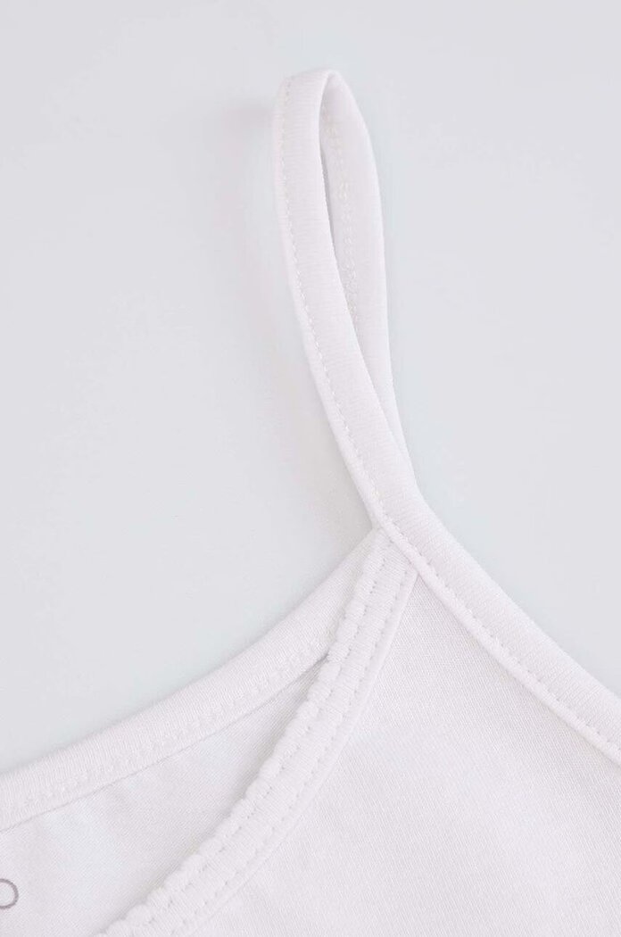 Coccodrillo Детски памучен топ (2 броя) в бяло BASIC UNDERWEAR
