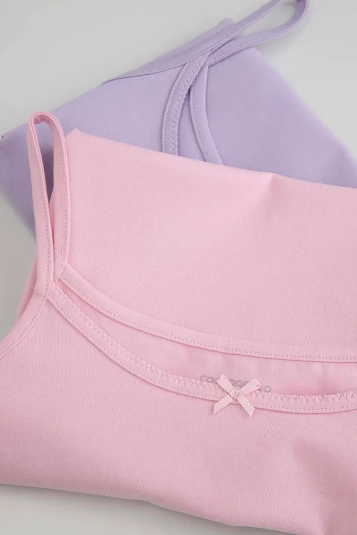 Coccodrillo Детски топ (2 броя) в розово BASIC UNDERWEAR