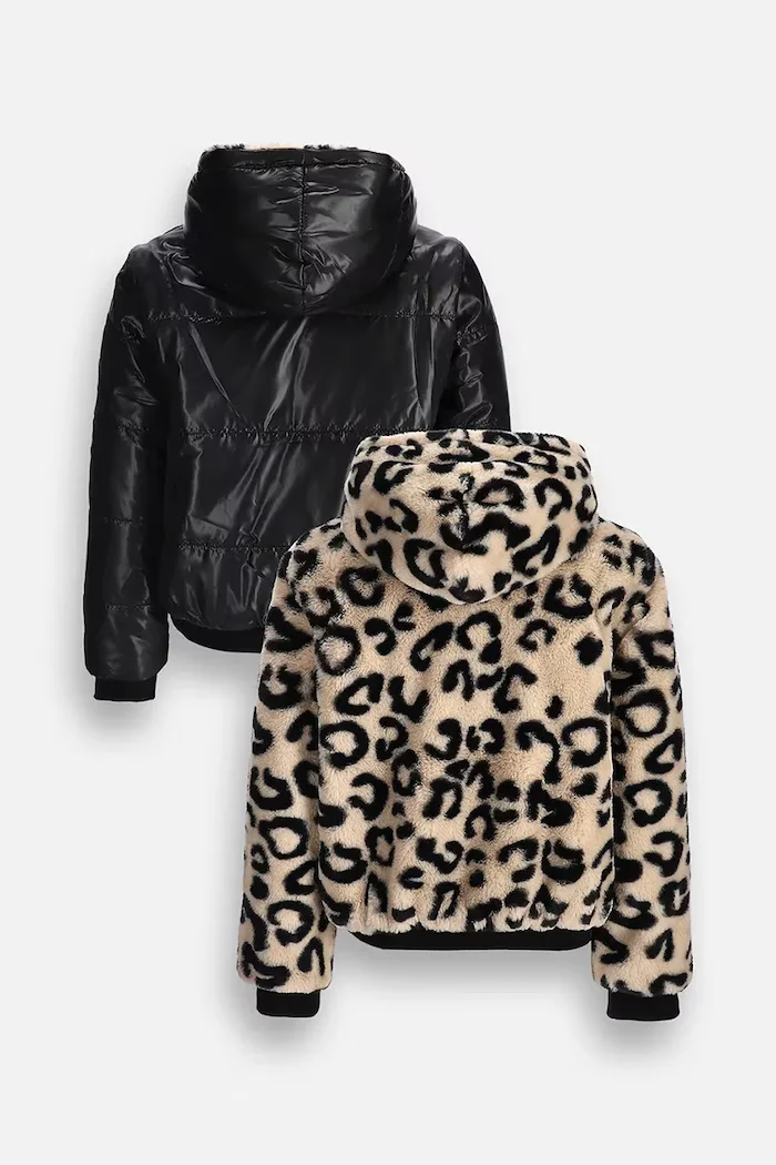 Coccodrillo двустранно яке за деца бежово OUTERWEAR GIRL JUNIOR