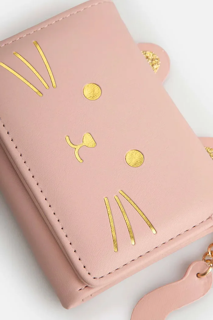 Coccodrillo портфейл за деца от имитация на кожа розов ACCESSORIES
