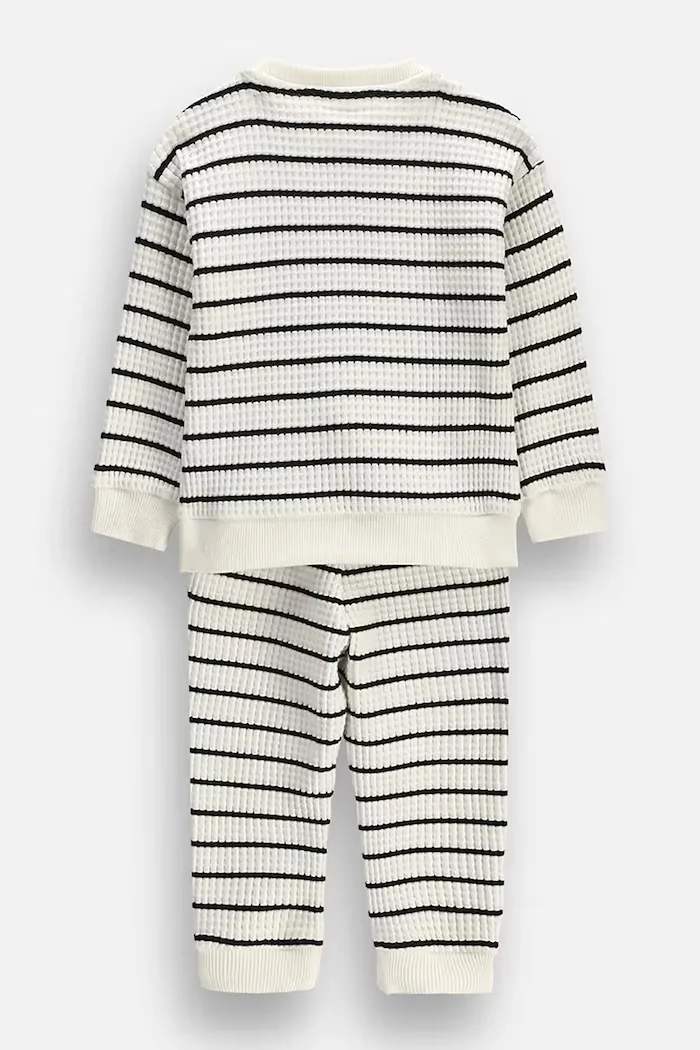 Coccodrillo спортен комплект анцуг за бебе от памук бежов SMALL WONDER UNISEX NEWBORN