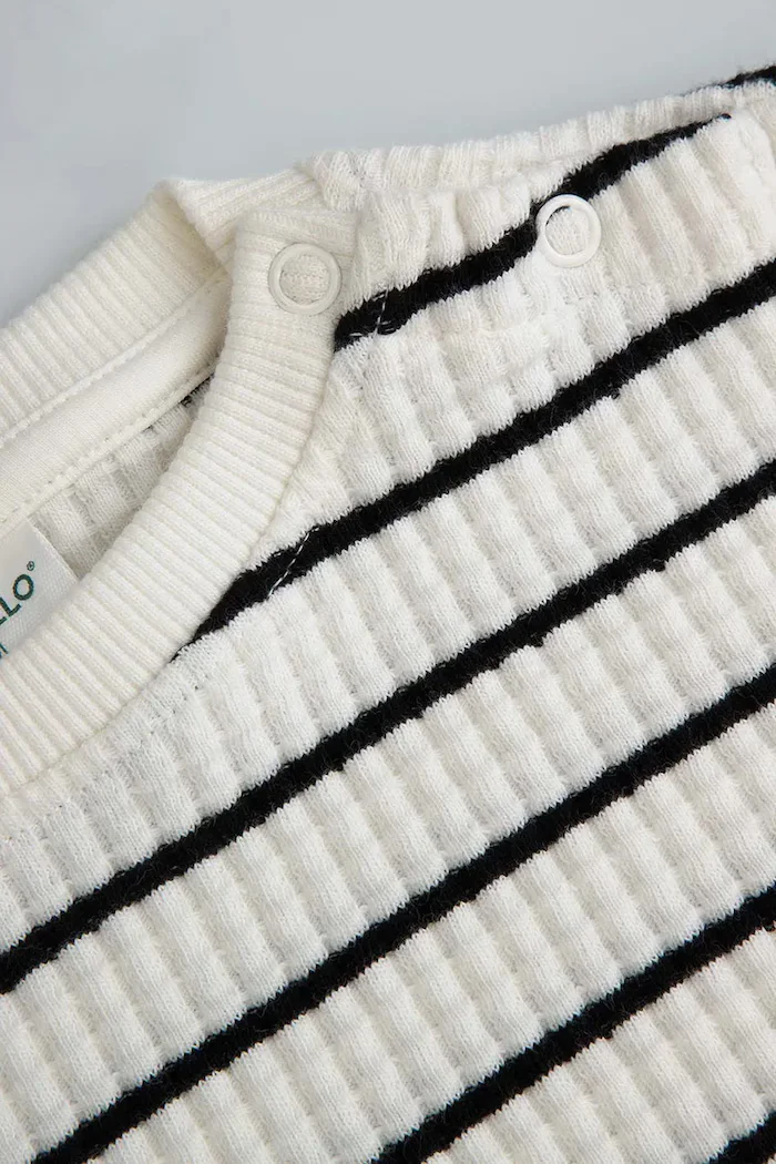 Coccodrillo спортен комплект анцуг за бебе от памук бежов SMALL WONDER UNISEX NEWBORN