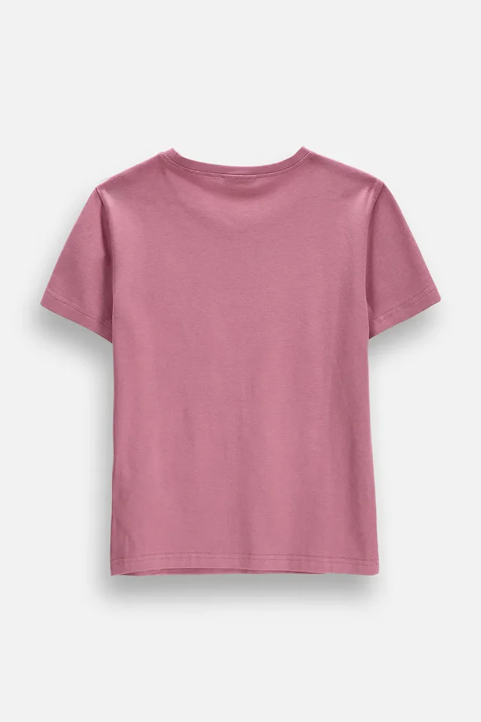 Coccodrillo тениска за деца от памук с еластан розова EVERYDAY GIRL A