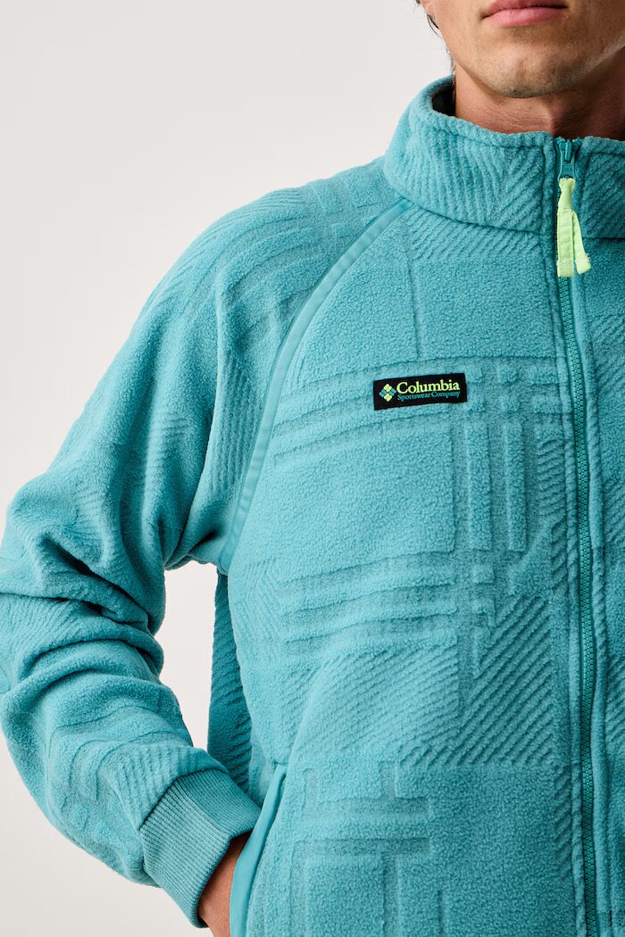 Columbia поларен суичър мъжки Bugaboo 1986 тюркоазен 2173581